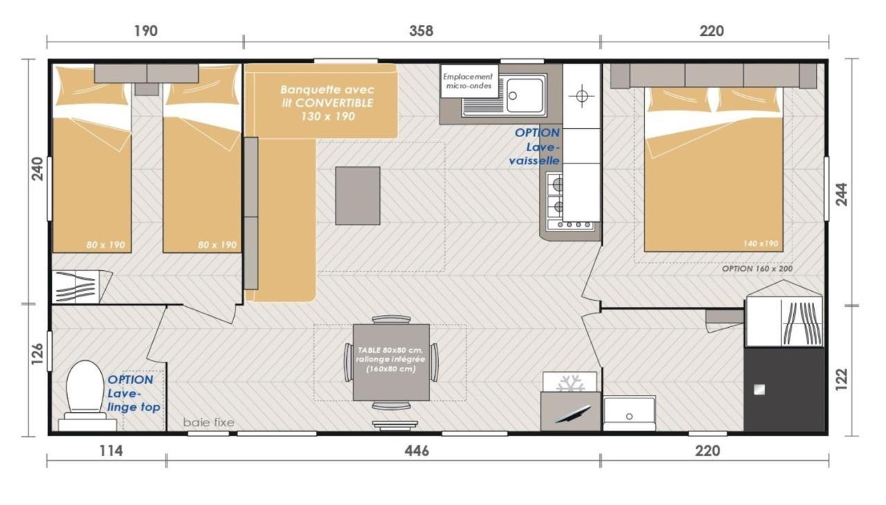 Mobil-home 4 étoiles Espace Piscine * Fréjus